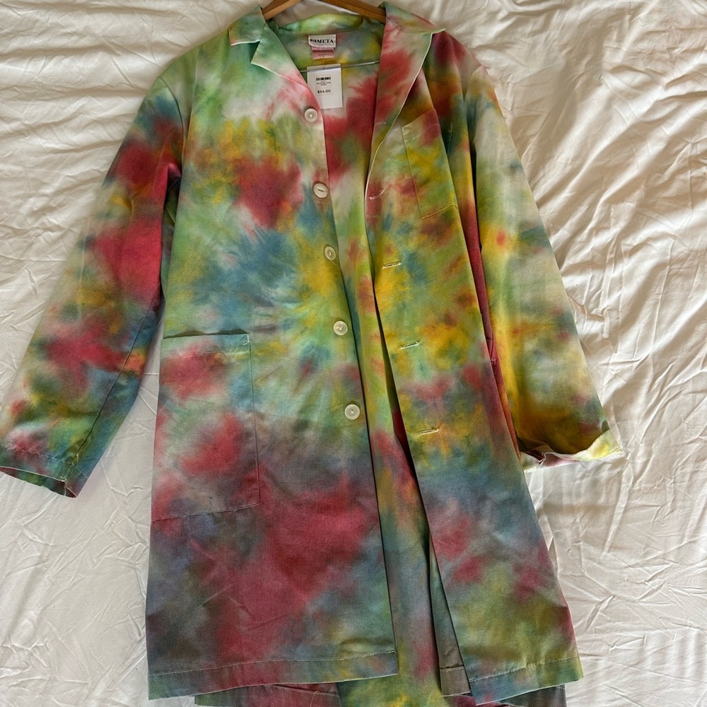 Colorful Tie-Dye Coat